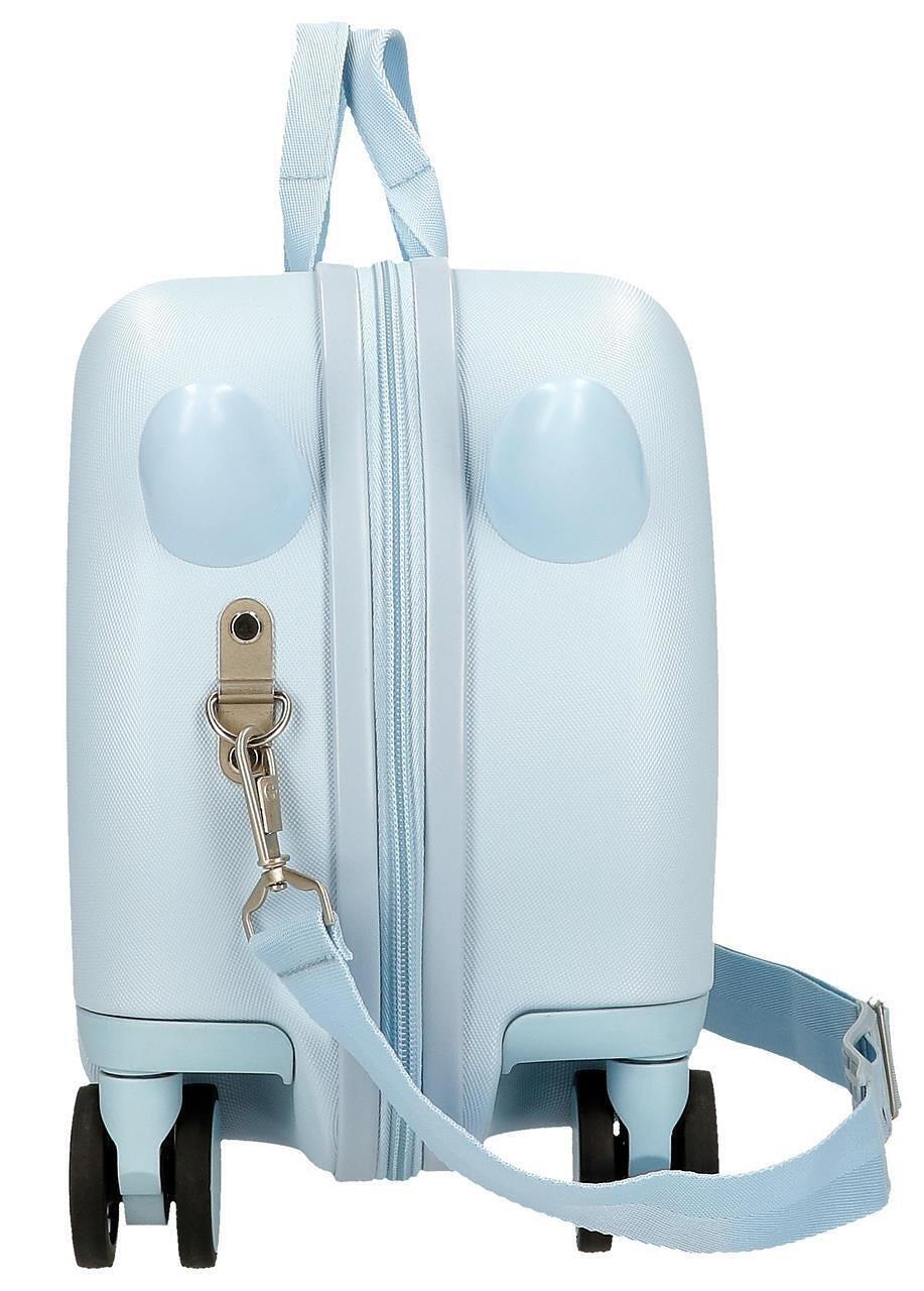 Mala Infantil Disney Family pixar Abs com capacidade de 28L azul claro 3/5