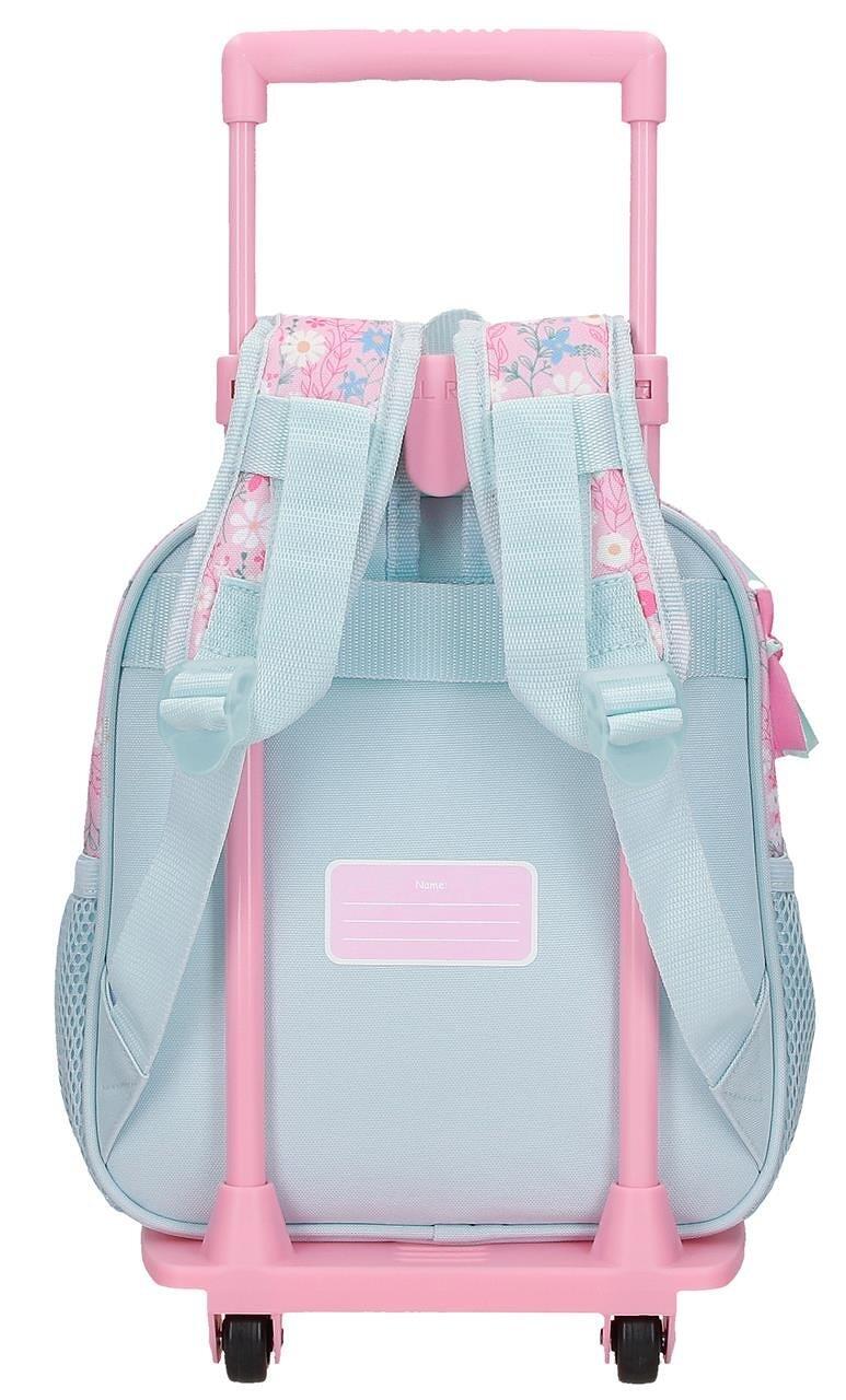 Mochila escolar adaptable niña Disney Minnie happy con carro 25cm azul claro 2/4