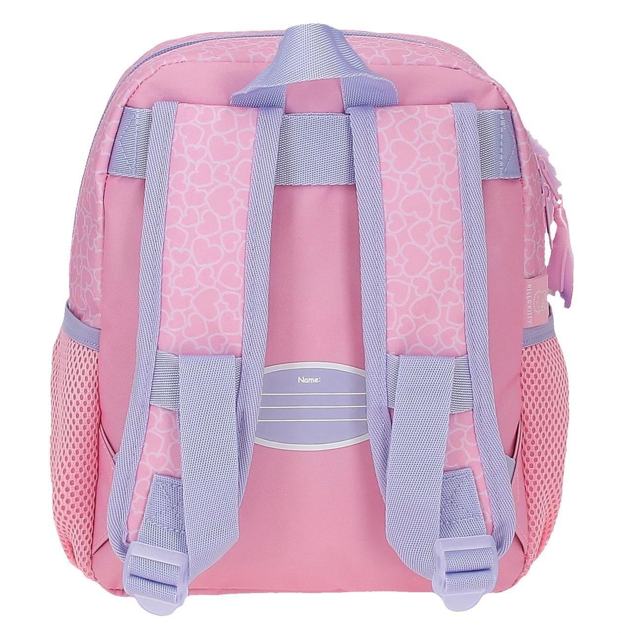 Mochila escolar menina Hello Kitty Hearts & Dots 28cm rosa 2/4