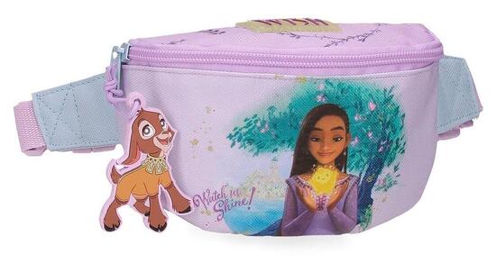 Riñonera niña Disney Wish watch us shine 27cm malva