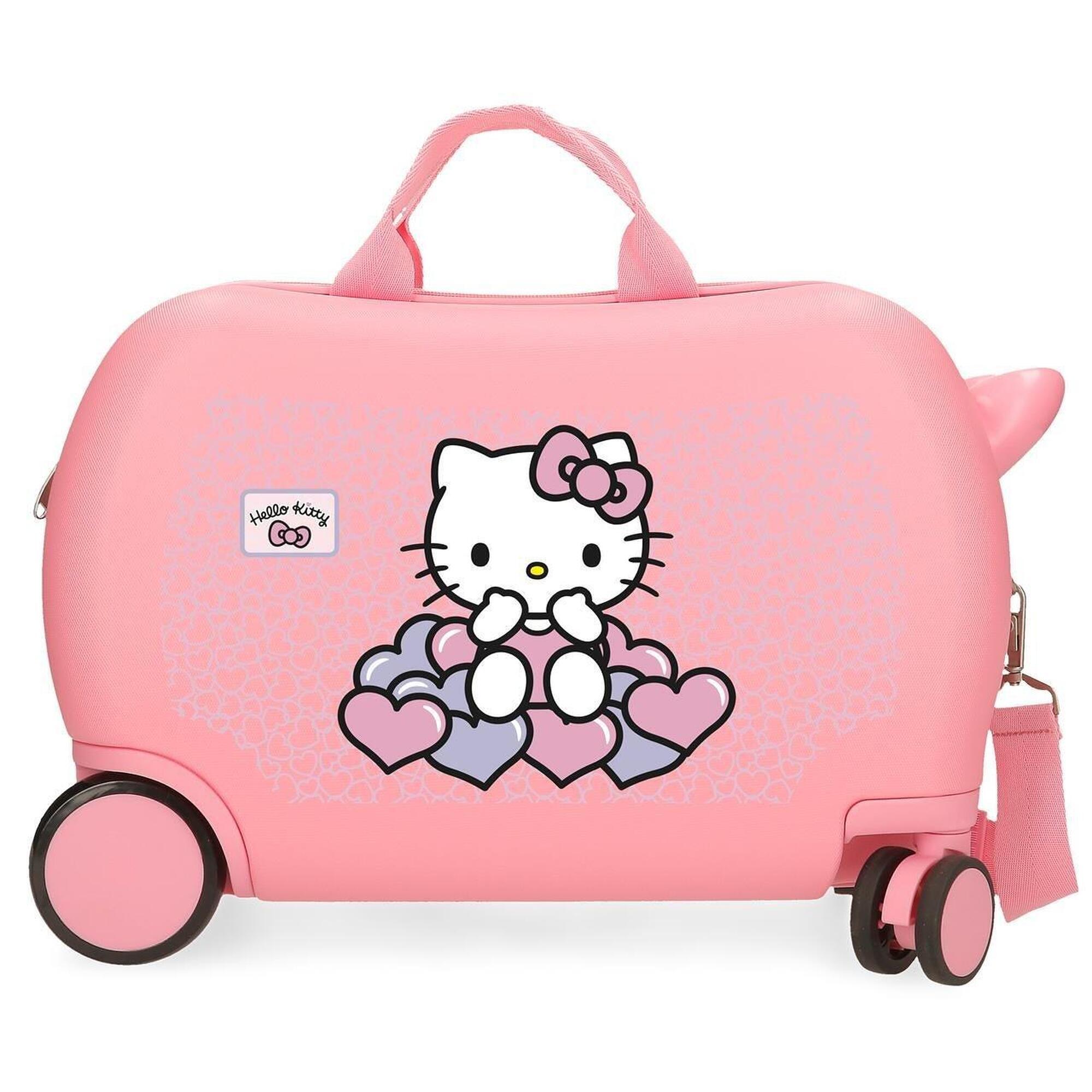 Hello Kitty - Maleta Infantil 2 Roues Multidirectionnelles Hello Kitty Hearts & Dots 24,6l - Sac À Dos - Rose - Kid Unique - Decathlon