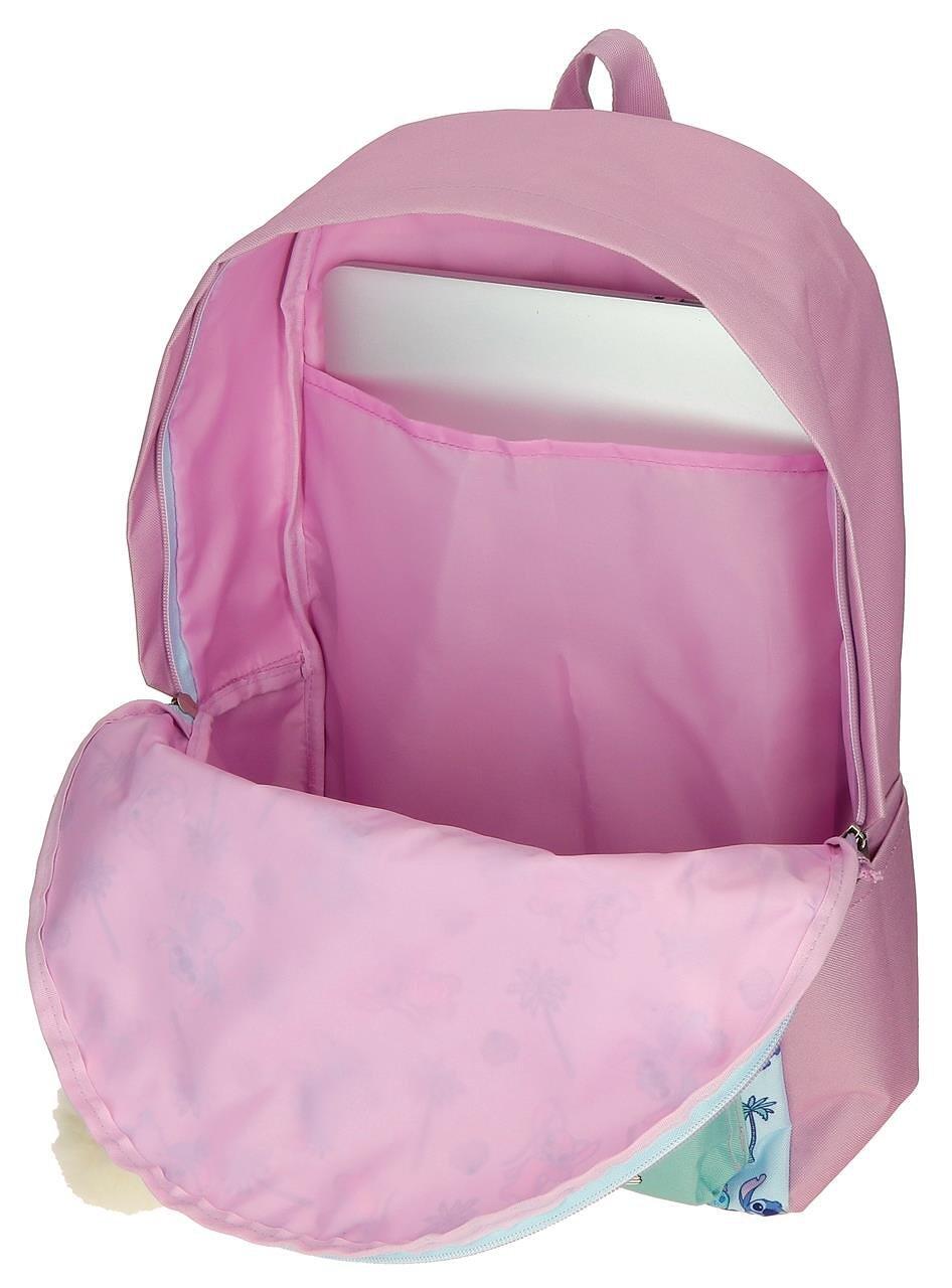 Sac à dos scolaire fille Disney Just Chill 45cm turquoise 3/4
