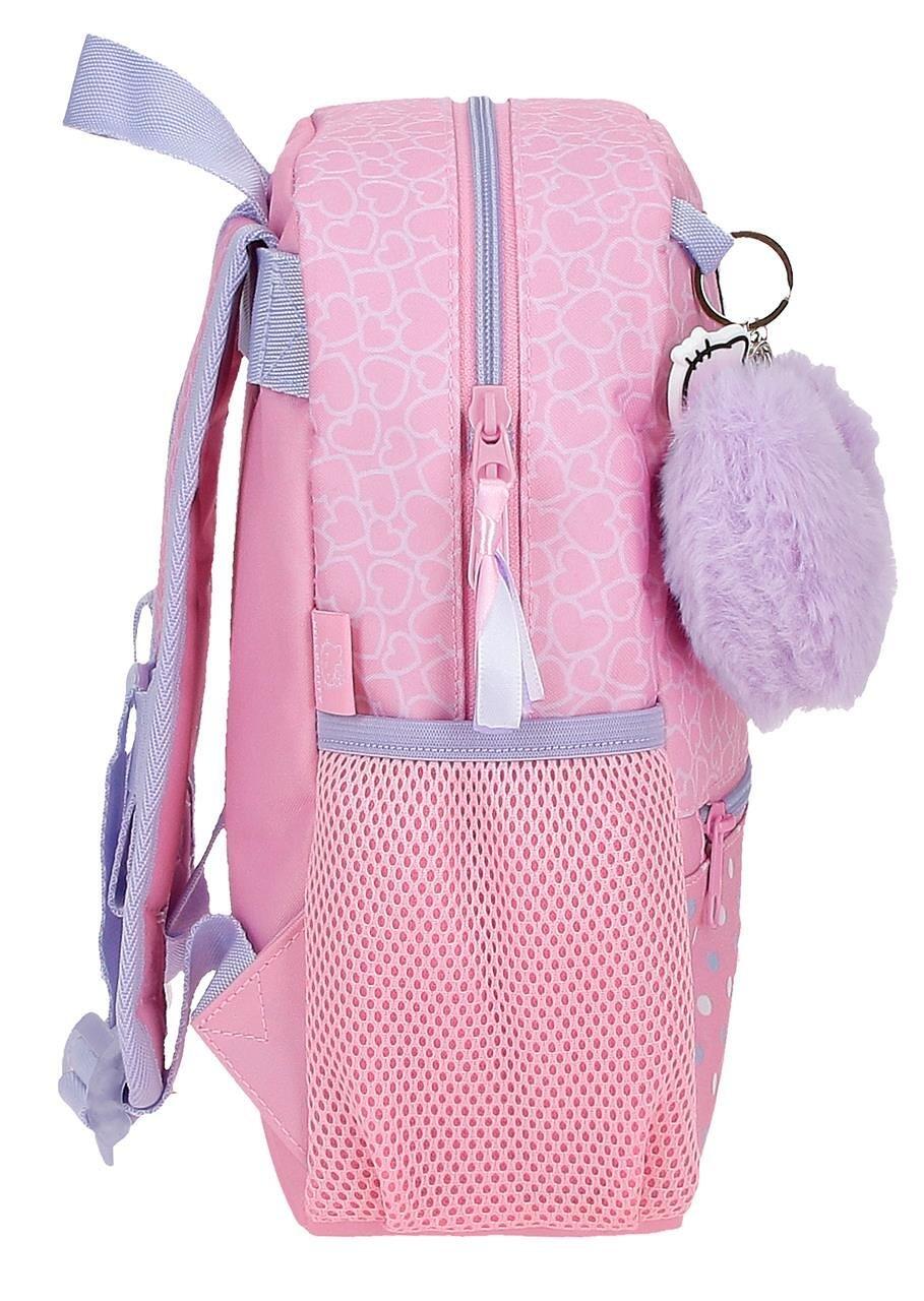 Mochila escolar menina Hello Kitty Hearts & Dots 28cm rosa 4/4