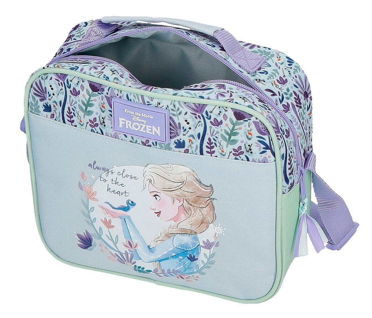 Porta-lanche térmico menina Disney Close to the Heart Frozen 20cm lilás 3/4
