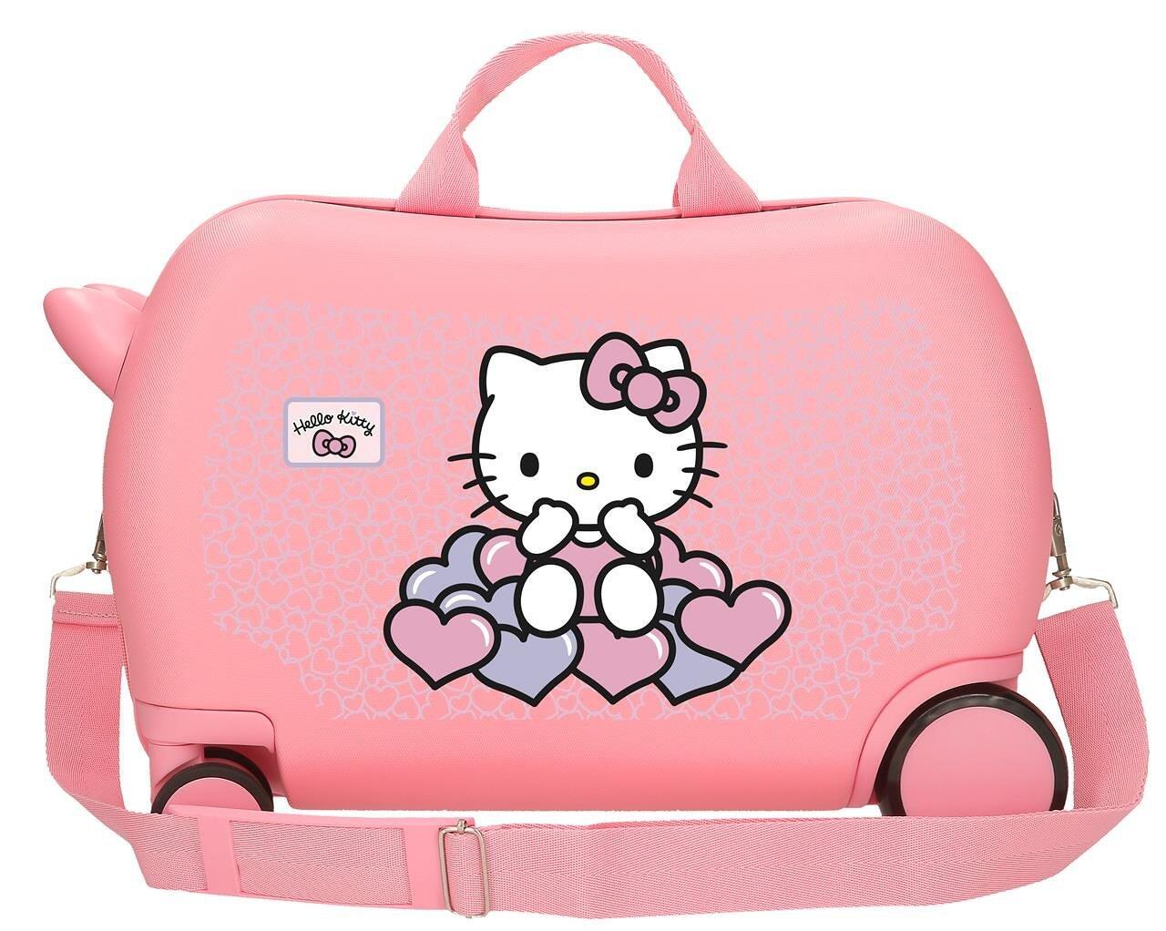 Maleta infantil 2 ruedas multidireccionales Hello kitty Hearts & dots 24,6L rosa 2/5