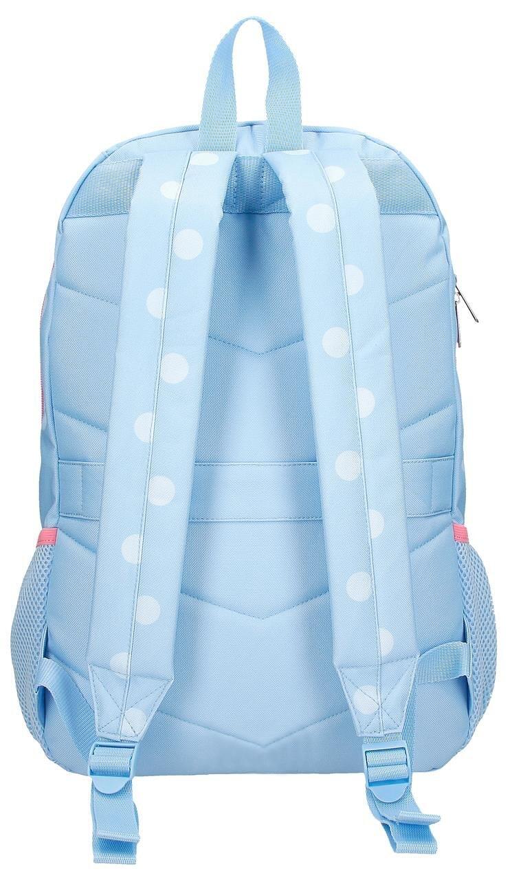 Mochila escolar niña Disney Mickey vibes dos compartimentos 44cm azul claro 2/4
