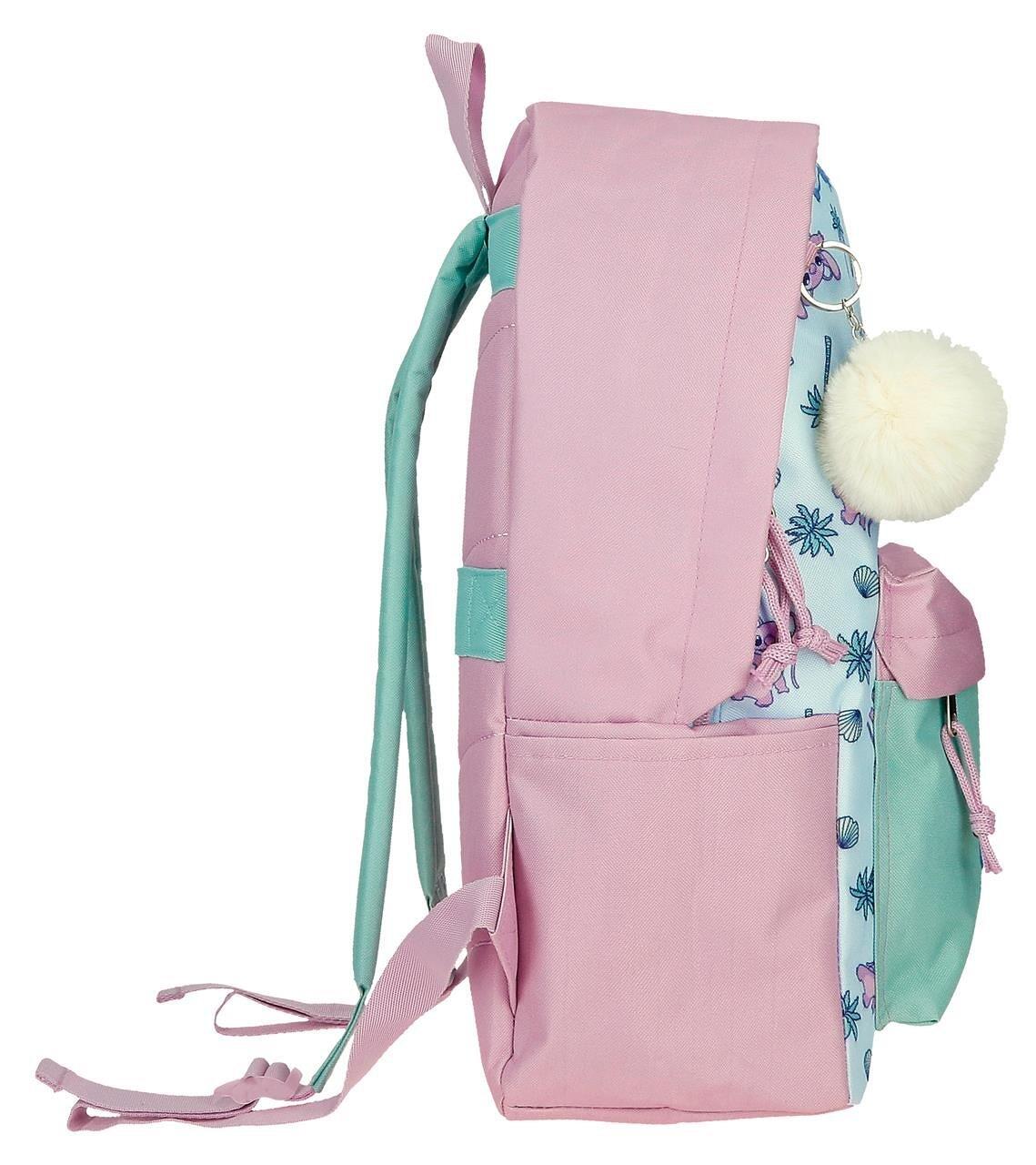 Sac à dos scolaire fille Disney Just Chill 45cm turquoise 4/4