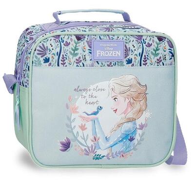 Portamerienda térmica niña Disney Close to the heart frozen 20cm lila