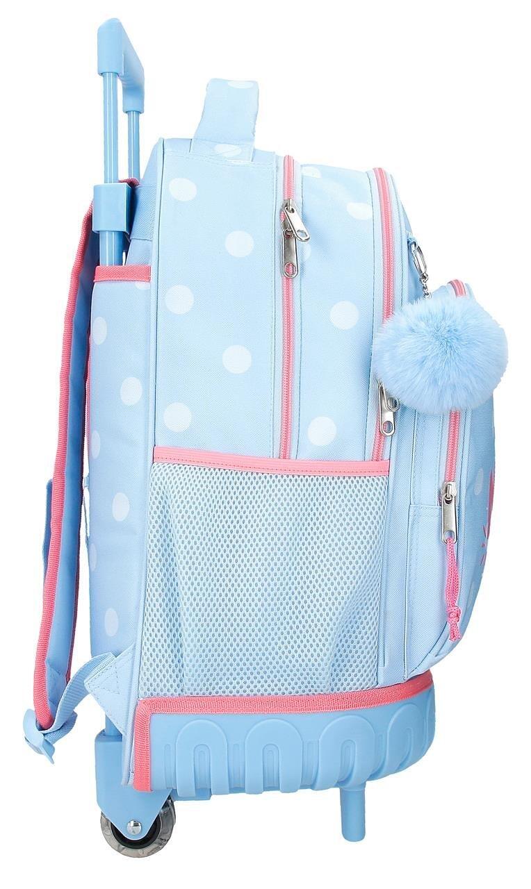 Mochila con ruedas niña Disney Mickey vibes 44cm azul claro 4/4