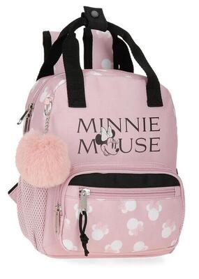 Zaino scolastico adattabile ragazza Disney Minnie Heads 28cm nude