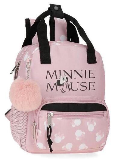 Zaino scolastico adattabile ragazza Disney Minnie Heads 28cm nude