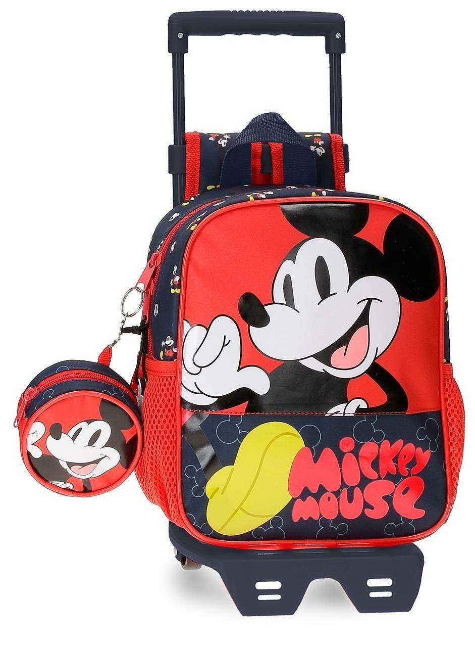 Sac à dos scolaire adaptable Disney Mickey Mouse Fashion avec chariot 25cm 1/1