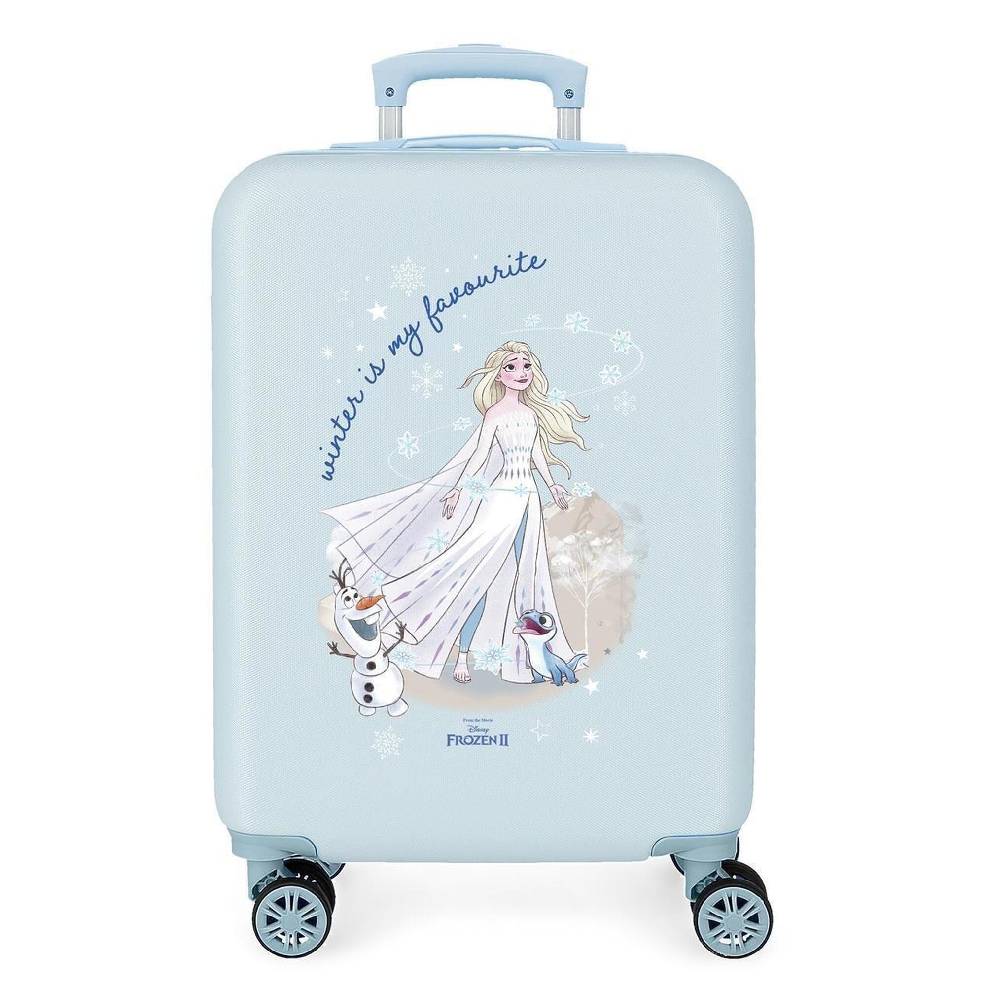 Disney - Maleta De Cabine Abs Rigide Disney Frozen Adventure Of My Mind 32l - Sac À Dos - Bleu - Kid Unique - Decathlon