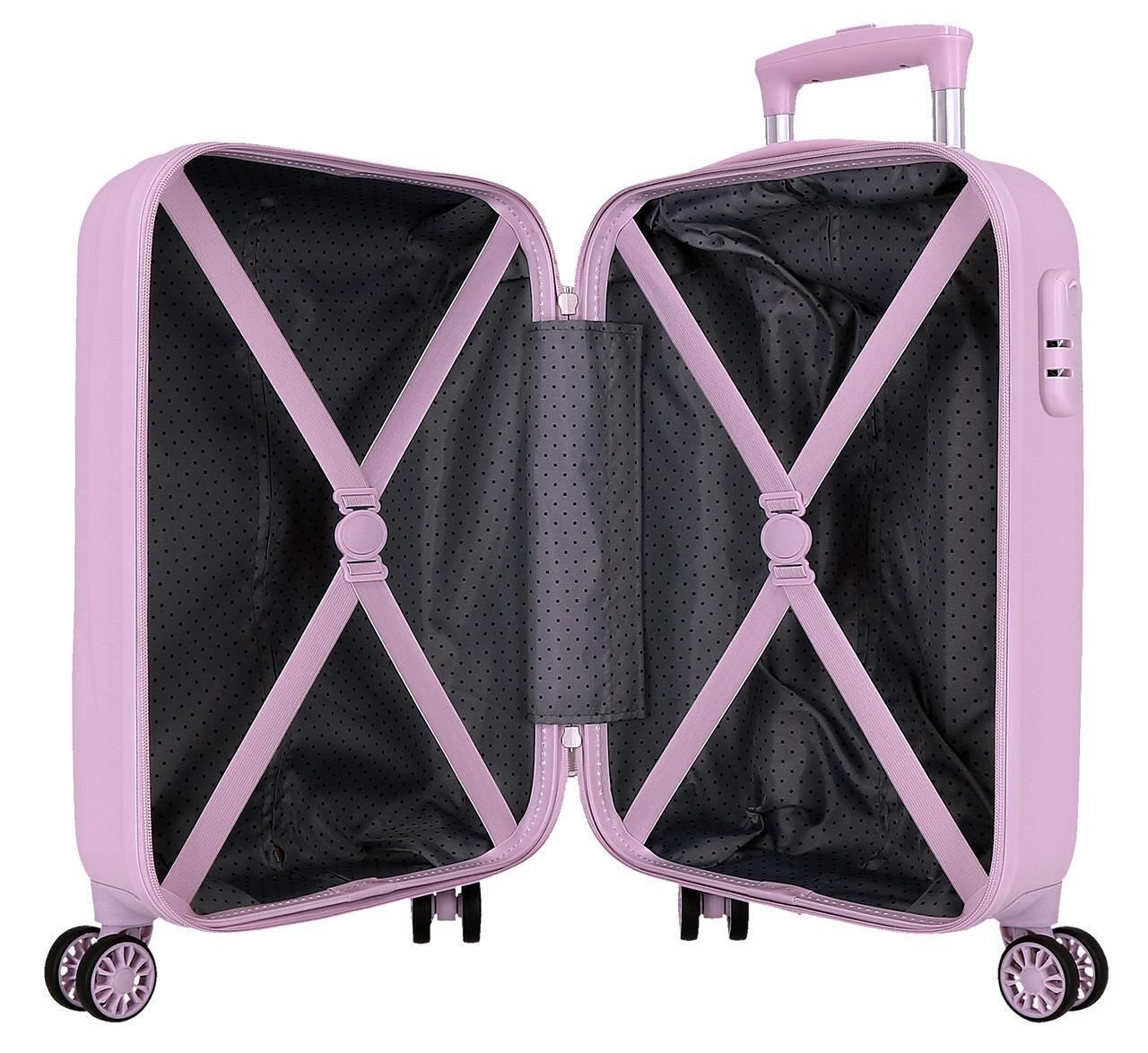 Maleta de cabina Sanrio Hello Kitty Always fun ABS con capacidad de 33L Lila 3/4