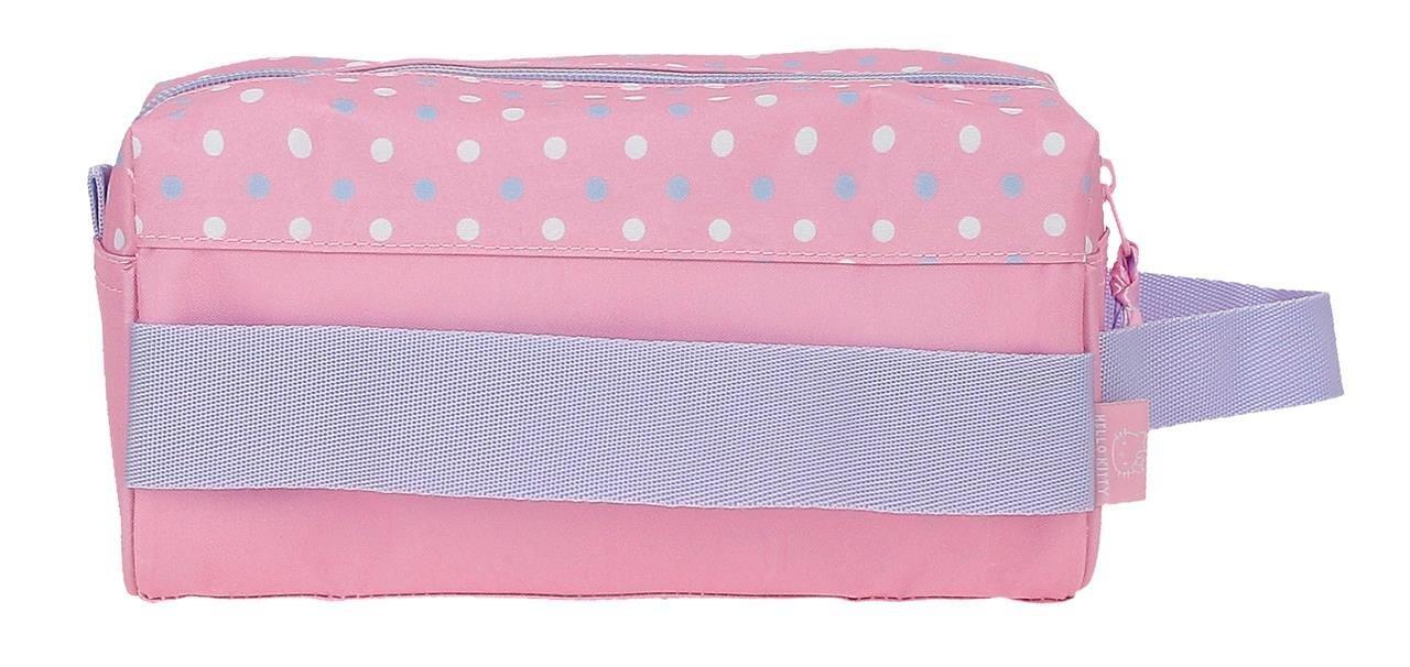 Necessaire menina Hello Kitty Hearts & Dots 12cm rosa 2/4
