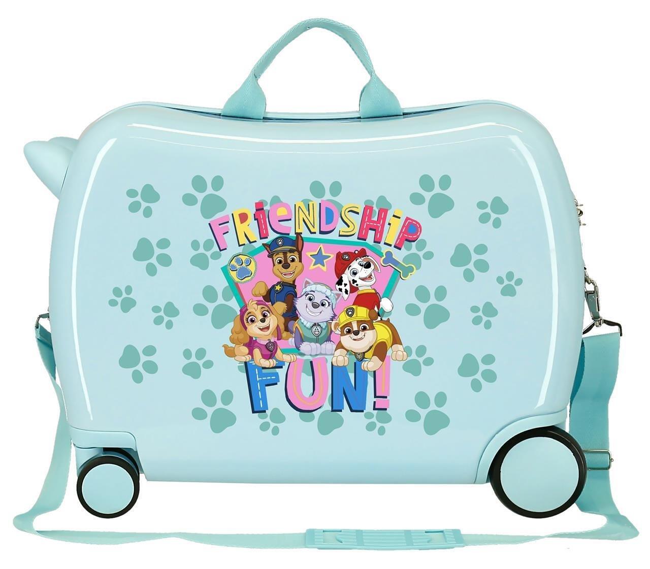 Maleta infantil 2 ruedas multidireccionales Paw patrol friendship fun 34L 2/2