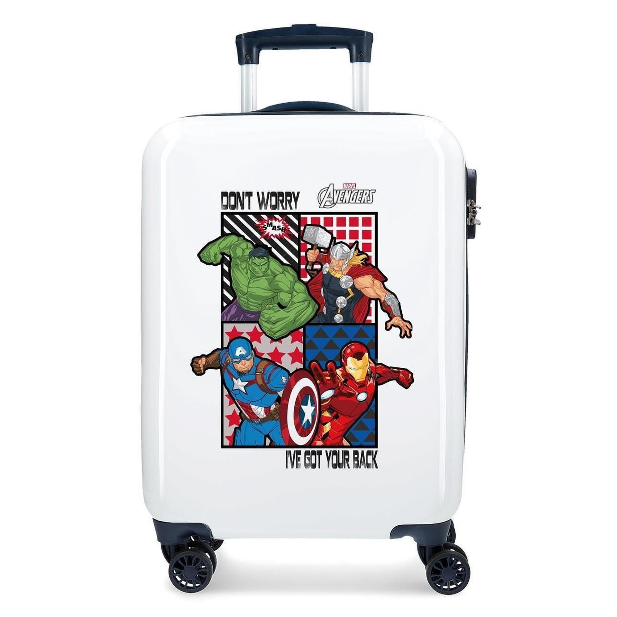 Marvel - Maleta De Cabine Abs Rigide Garçon Marvel All Avengers 32l Blanc - Sac À Dos - Blanc - Kid Unique - Decathlon