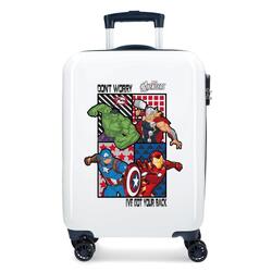 Maleta de cabine ABS rigide garçon Marvel All Avengers 32L blanc