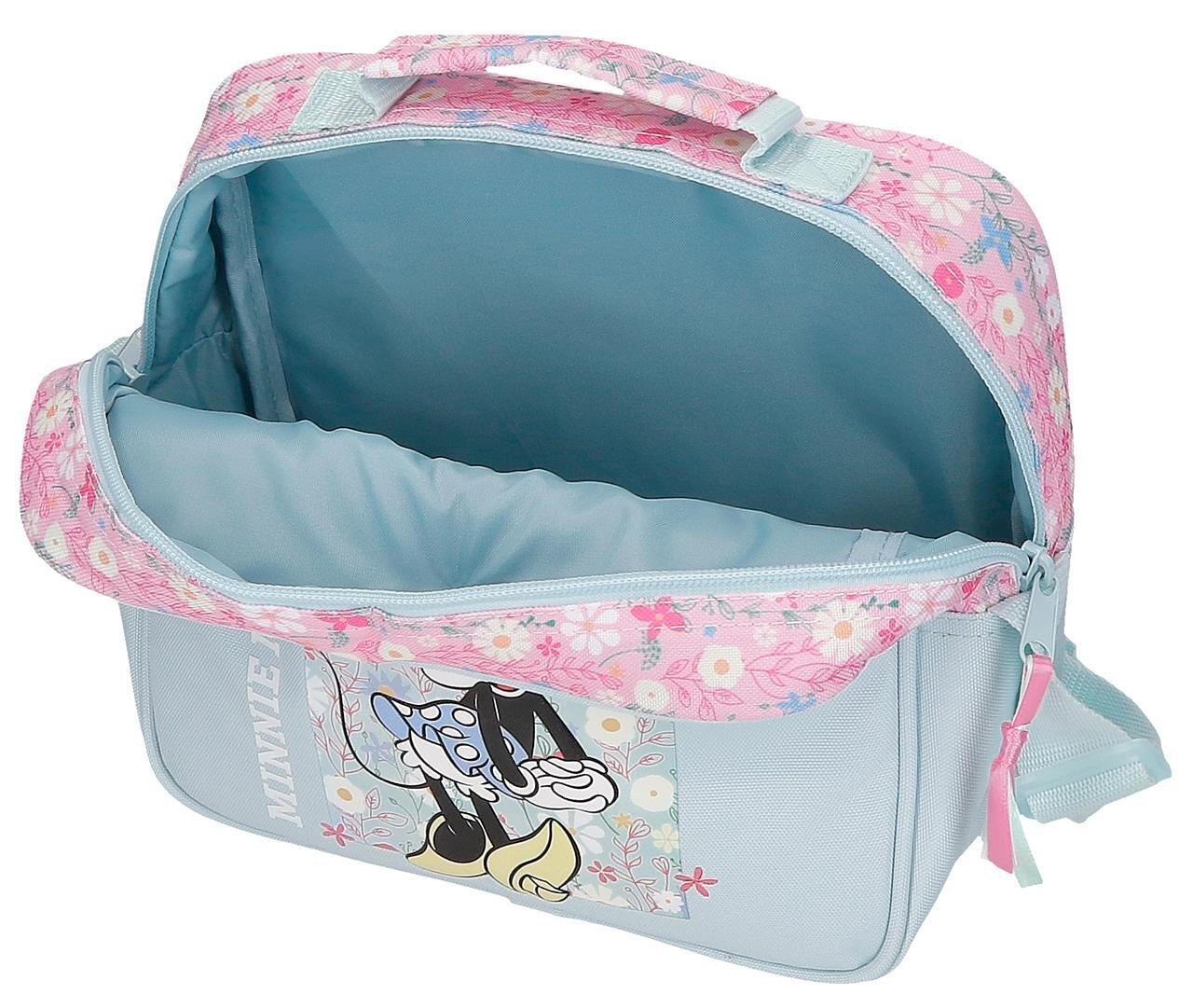 Necessaire tiracolo menina Disney Minnie Happy 20cm azul claro 3/4