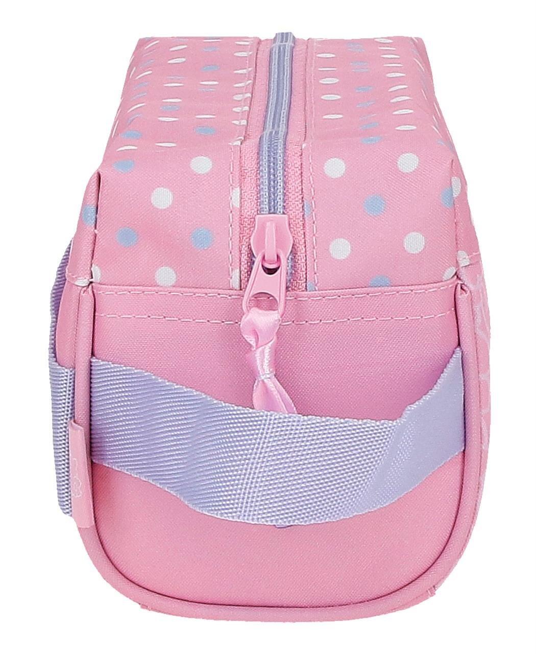 Necessaire menina Hello Kitty Hearts & Dots 12cm rosa 4/4