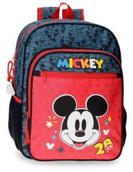 Sac à dos scolaire garçon Disney Mickey Get Moving 38cm rouge