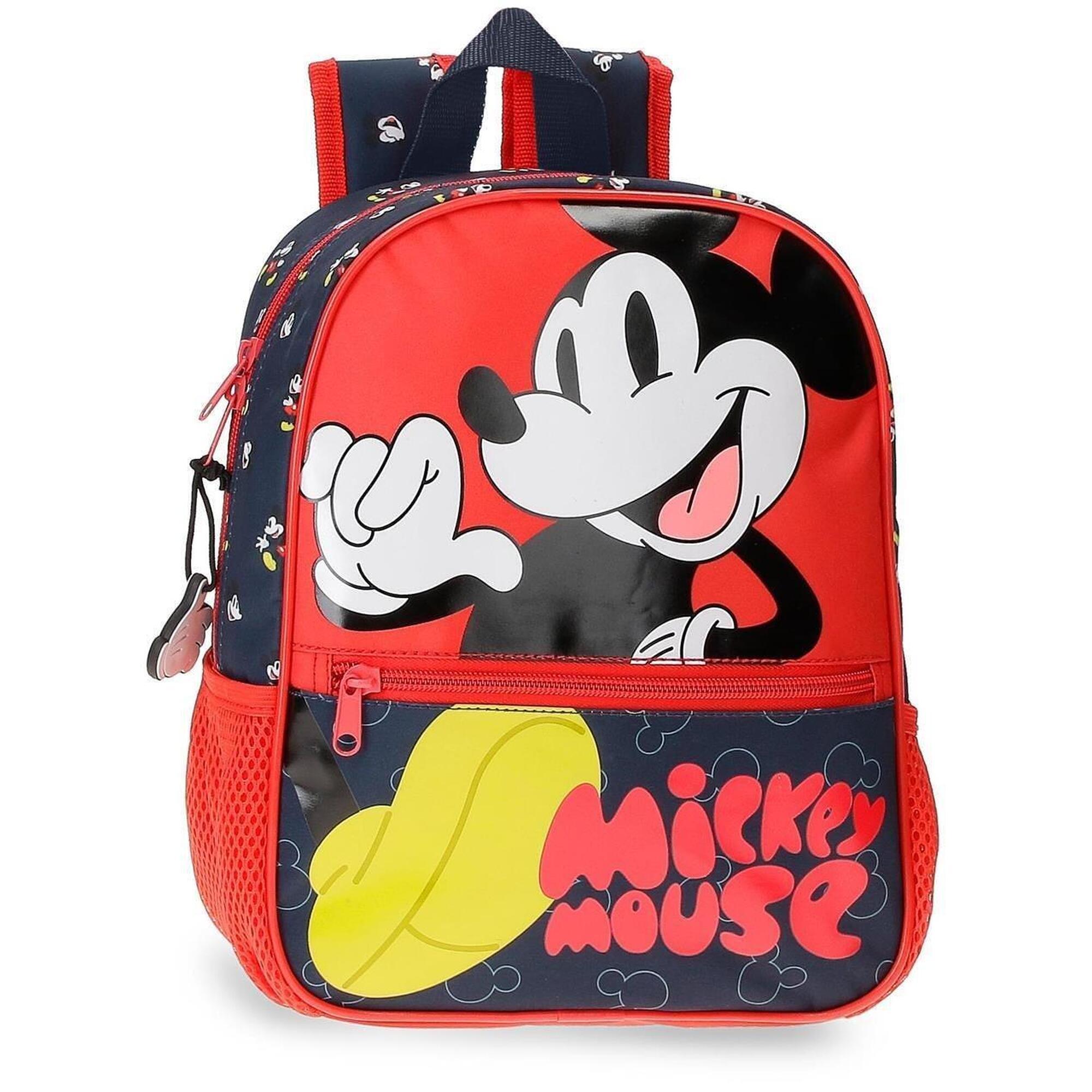 Disney - Sac À Dos Scolaire Adaptable Garçon Disney Mickey Mouse Fashion 28cm Rouge - Sac À Dos - Rouge - Kid Unique - Decathlon
