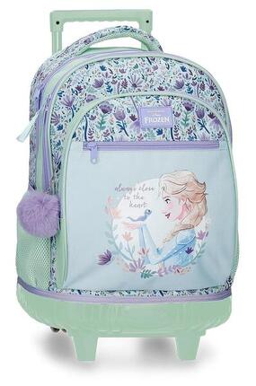 Mochila con ruedas niña Disney Close to the heart frozen 45cm lila