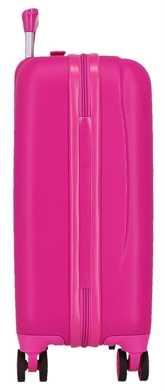 Maleta de cabine ABS rigide fille Disney Enjoy Minnie 28,4L fuchsia 3/4