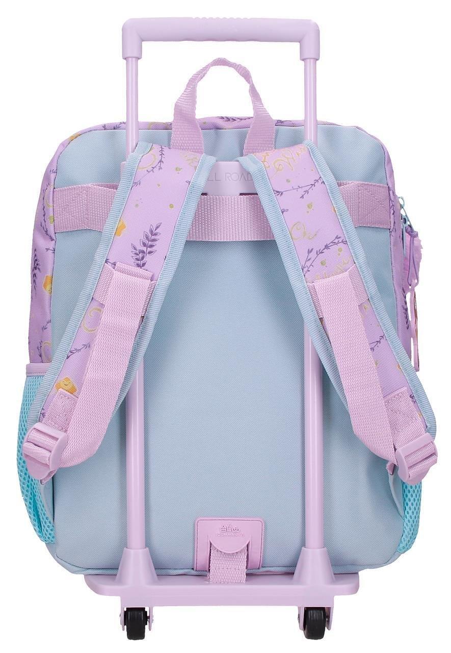 Mochila escolar adaptable niña Disney Wish watch us shine con carro 32cm malva 2/4