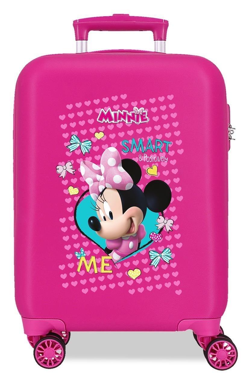 Maleta de cabine ABS rigide fille Disney Enjoy Minnie 28,4L fuchsia 1/4