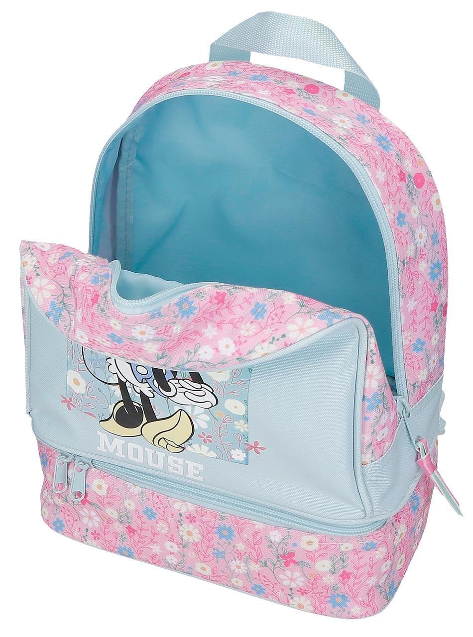 Sac à dos pour goûter fille Disney Minnie Happy 28cm bleu clair 3/4