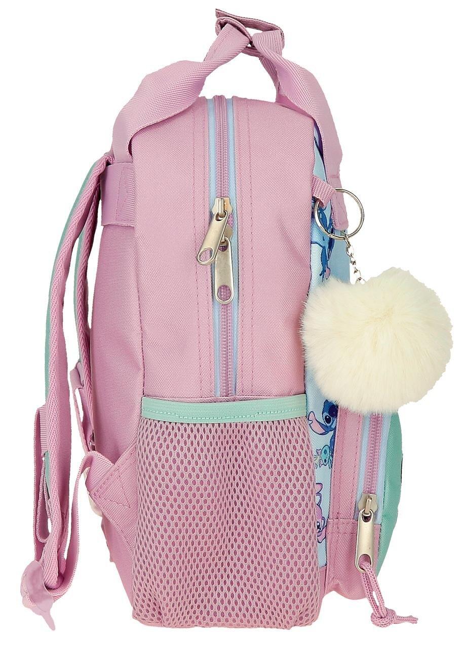 Sac à dos scolaire adaptable fille Disney Just Chill 28cm turquoise 4/4