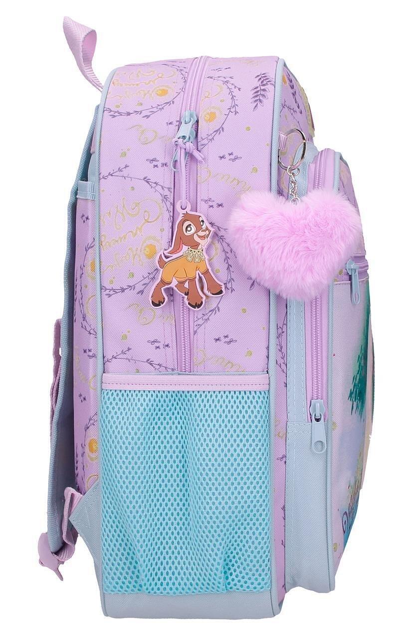 Sac à dos scolaire fille Disney Wish Watch Us Shine 38cm mauve 4/4