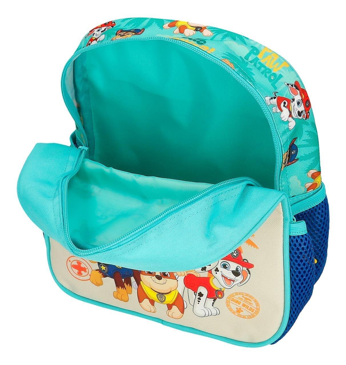 Mochila escolar niño Nickelodeon Paw patrol pawsome vibes 25cm turquesa 3/4
