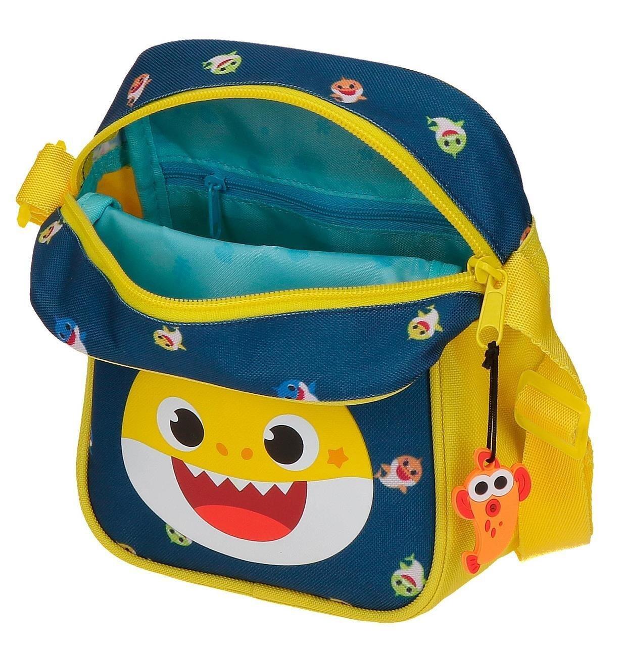 Borsa a tracolla ragazzo Nickelodeon Baby Shark My Good Friend 19cm blu 3/4