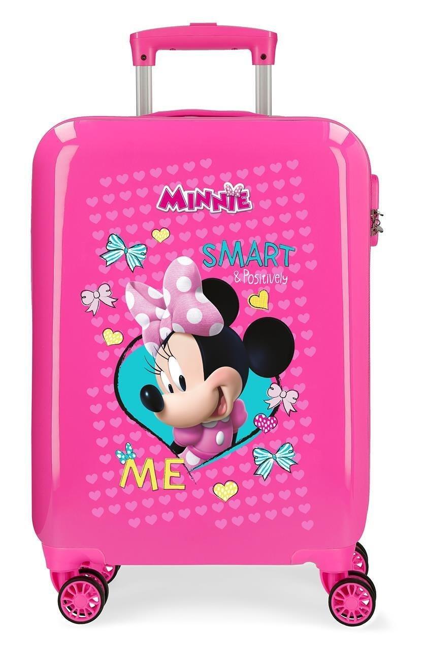 Maleta de cabine ABS rigide fille Disney Enjoy Minnie 32L fuchsia 1/4