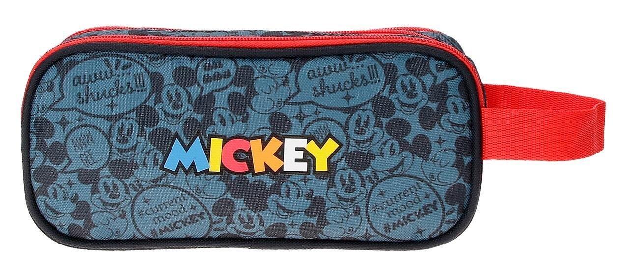 Estuche tres compartimentos niño Disney Mickey get moving 10cm rojo 2/3