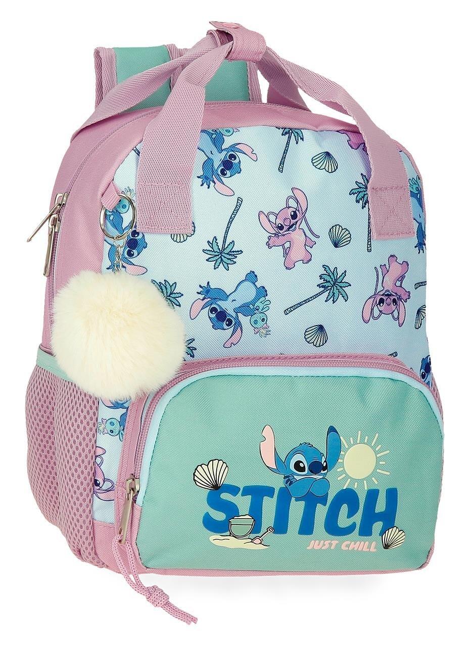 Sac à dos scolaire adaptable fille Disney Just Chill 28cm turquoise 1/4
