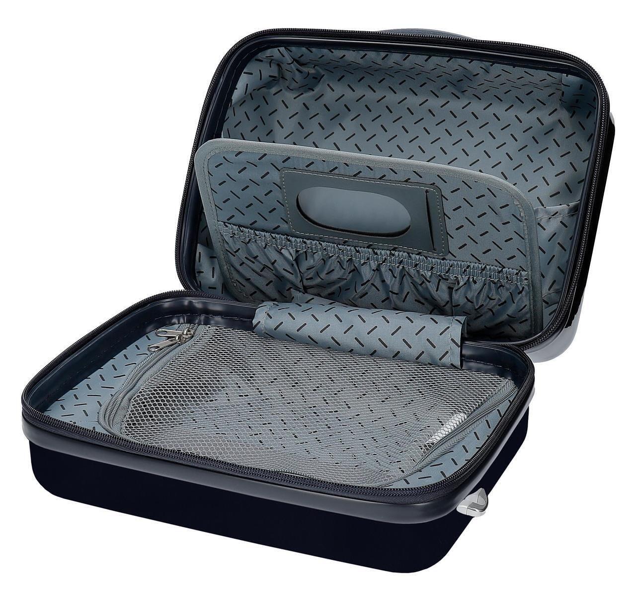 Beauty case ABS ragazzo Nickelodeon Baby Shark My Good Friend 9,14L blu navy 3/4