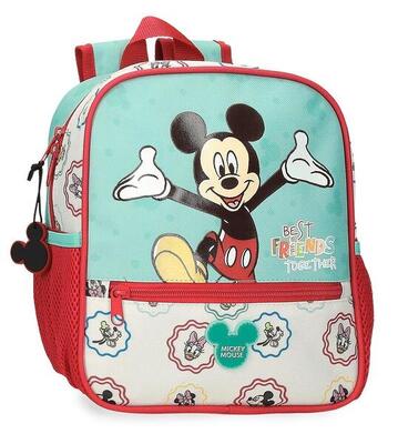 Zaino da passeggio ragazzo Disney Mickey Best Friends Together 25cm verde chiaro