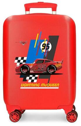 Maleta de cabina ABS rígida niño Disney Cars lightning mcqueen 28,4L rojo