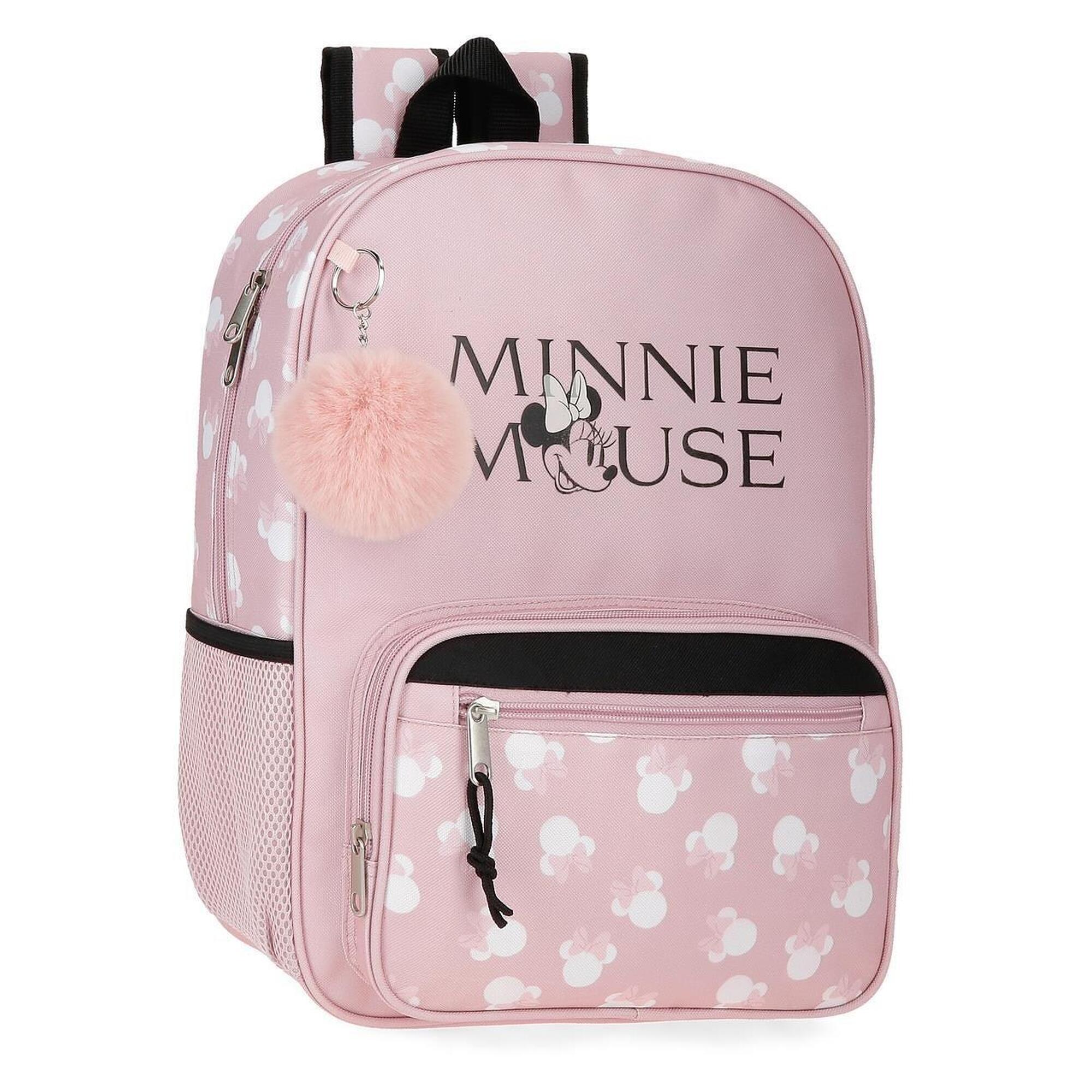 Disney - Sac À Dos Scolaire Fille Disney Minnie Heads 38cm Nude - Sac À Dos - Beige - Kid Unique - Decathlon