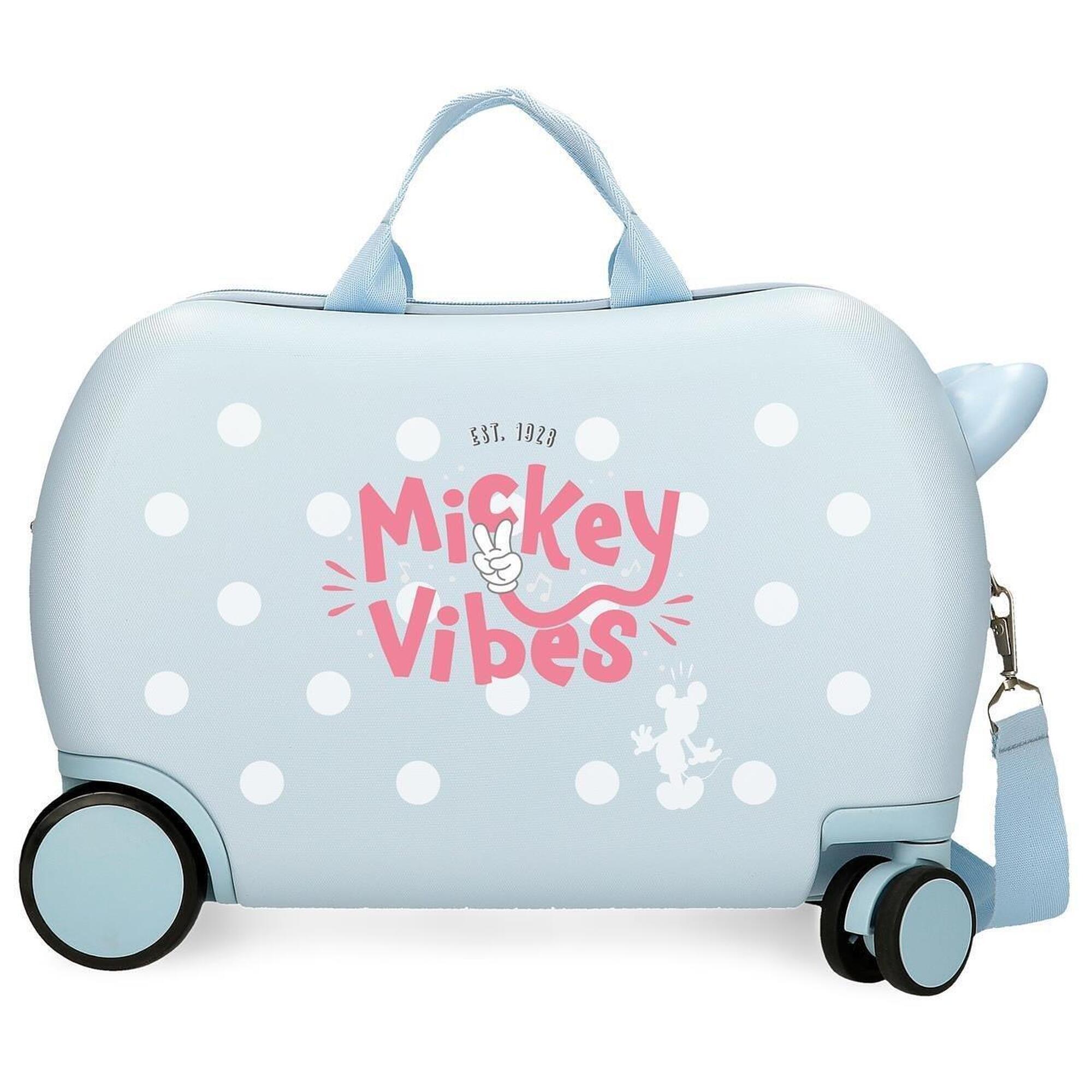 Disney - Maleta Infantil 2 Roues Multidirectionnelles Disney Mickey Vibes 27,9l - Sac À Dos - Bleu - Kid Unique - Decathlon