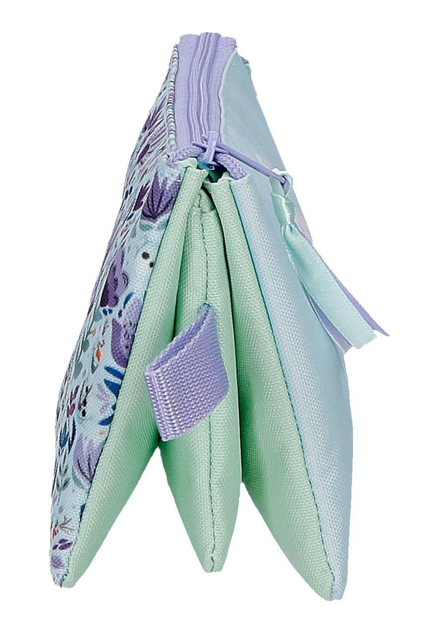 Astuccio tre scomparti ragazza Disney Close to the Heart Frozen 12cm lilla 3/4