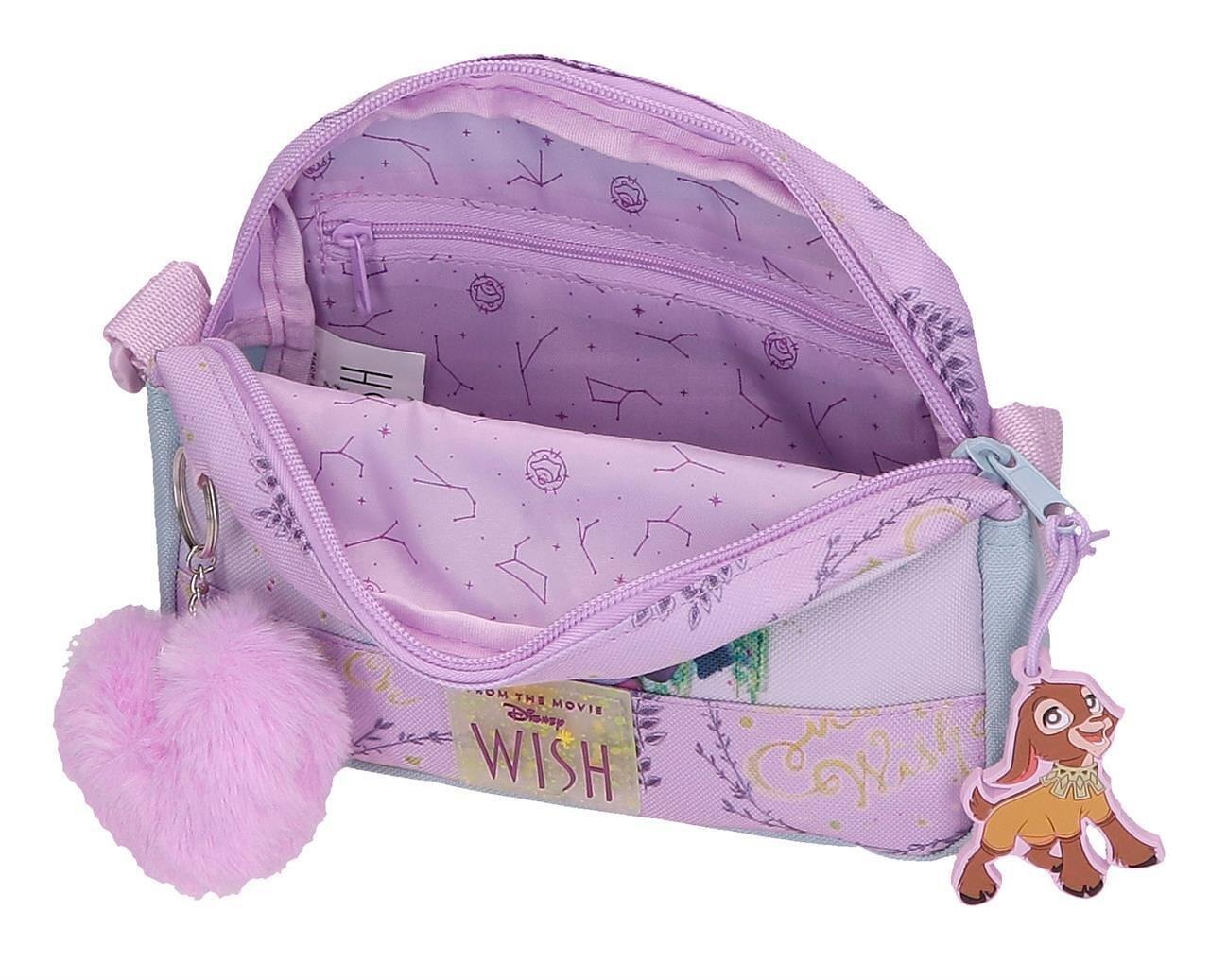 Bandolera niña Disney Wish watch us shine 16,5cm malva 3/4