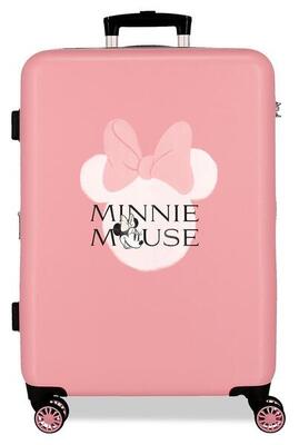 Valigia media rigida ABS ragazza Disney Mickey Heads 6877L nude