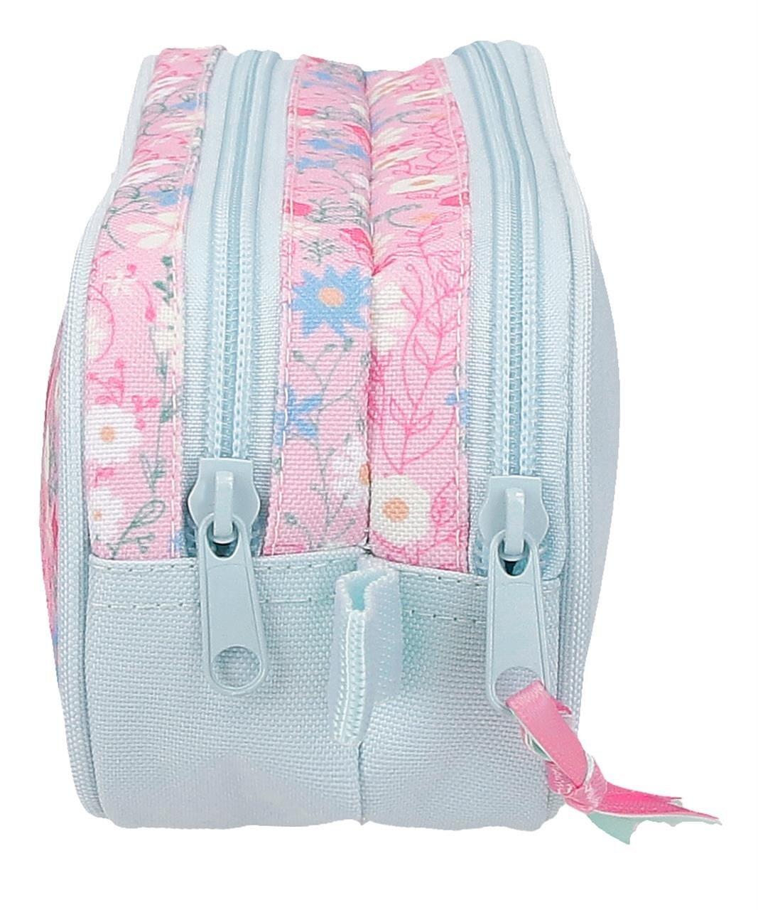 Estuche dos compartimentos niña Disney Minnie happy 9cm azul claro 4/4