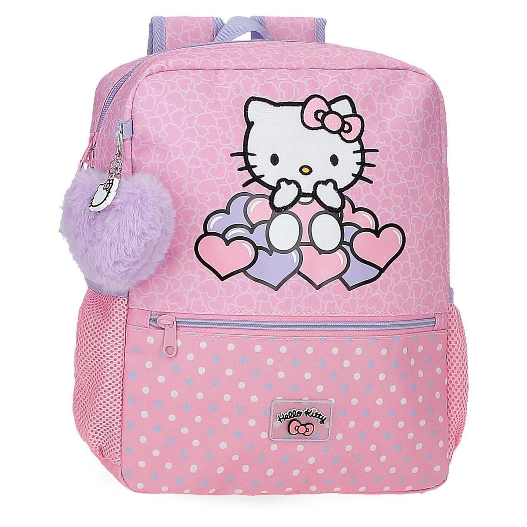 Hello Kitty - Sac À Dos Scolaire Fille Hello Kitty Hearts & Dots 33cm Rose - Sac À Dos - Rose - Kid Unique - Decathlon