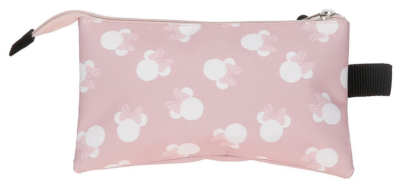Estojo três compartimentos menina Disney Minnie Heads 12cm nude 2/4