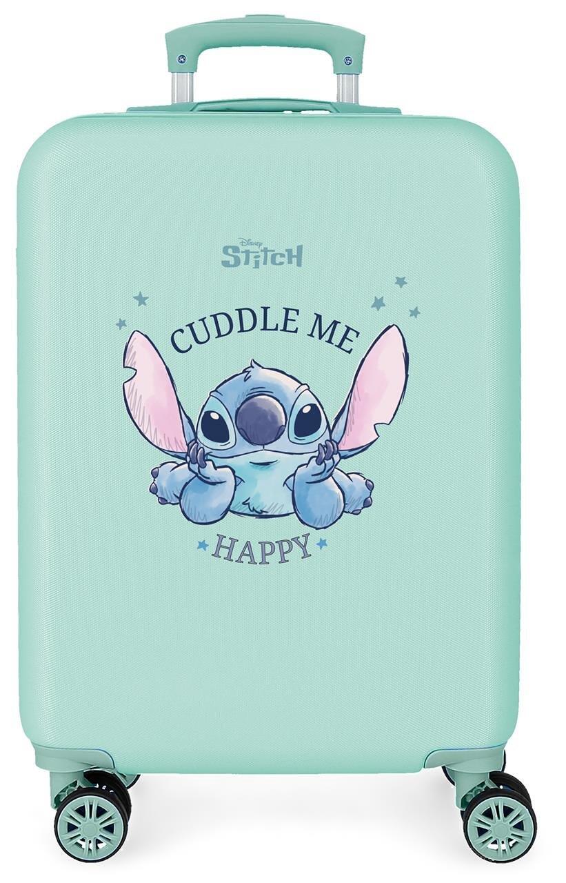 Mala de cabine rígida abs menina disney cuddle me happy 41,8l turquesa
